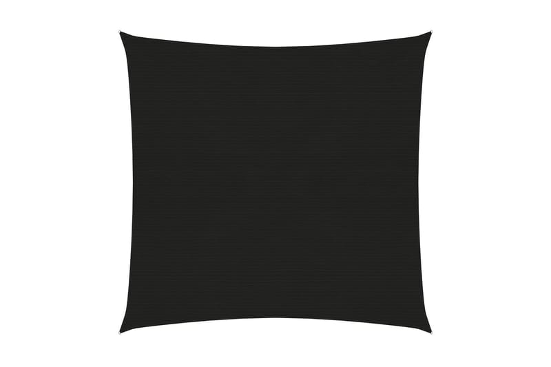 Aurinkopurje 160 g/mÂ² musta 3,6x3,6 m HDPE - Musta - Puutarhakalusteet - Aurinkosuoja - Aurinkopurje