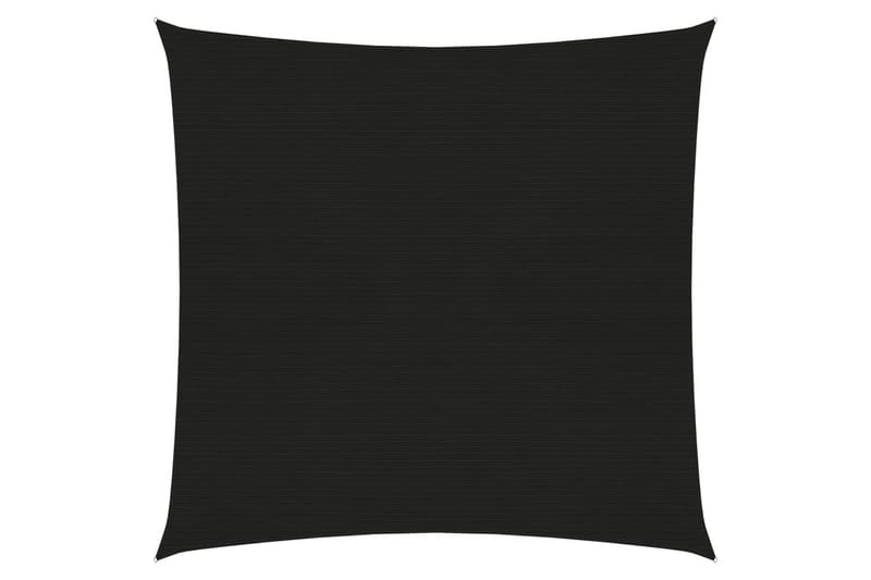 Aurinkopurje 160 g/mÂ² musta 4,5x4,5 m HDPE - Musta - Puutarhakalusteet - Aurinkosuoja - Aurinkopurje