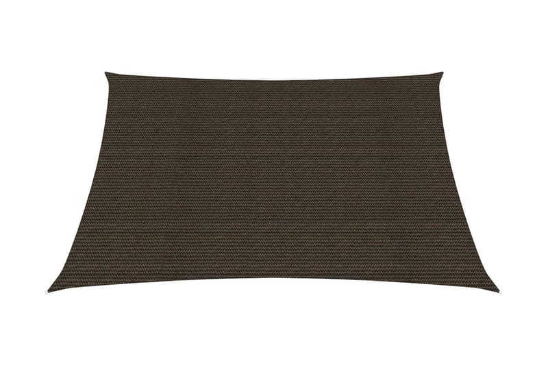 Aurinkopurje 160 g/mÂ² ruskea 3,6x3,6 m HDPE - Ruskea - Puutarhakalusteet - Aurinkosuoja - Aurinkopurje