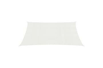 Aurinkopurje 160 g/mÂ² valkoinen 3x4 m HDPE - Valkoinen - Puutarhakalusteet - Aurinkosuoja - Aurinkopurje