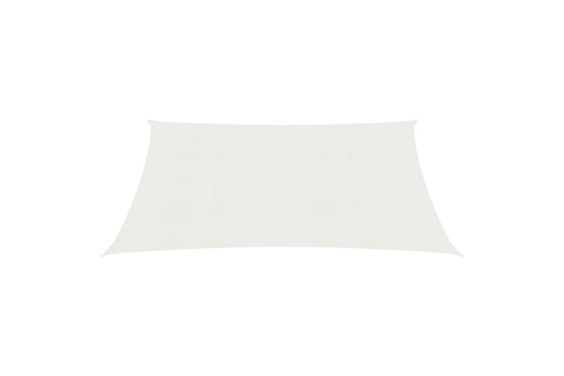 Aurinkopurje 160 g/mÂ² valkoinen 3x4 m HDPE - Valkoinen - Puutarhakalusteet - Aurinkosuoja - Aurinkopurje