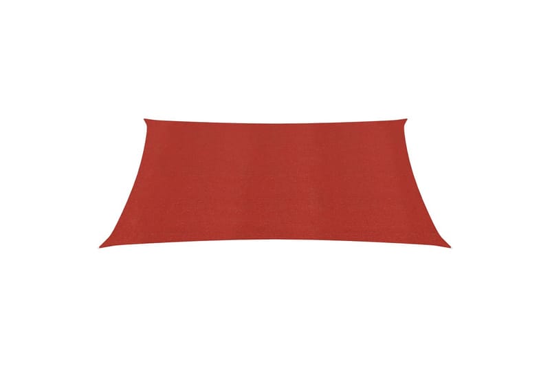Aurinkopurje 160 g/mÂ² punainen 4,5x4,5 m HDPE - Punainen - Puutarhakalusteet - Aurinkosuoja - Aurinkopurje
