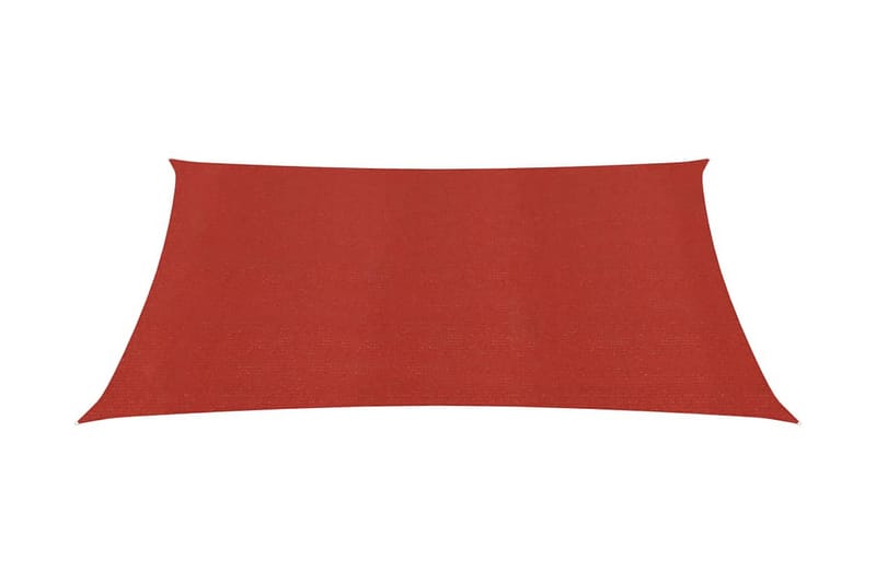 Aurinkopurje 160 g/mÂ² punainen 3,6x3,6 m HDPE - Punainen - Puutarhakalusteet - Aurinkosuoja - Aurinkopurje
