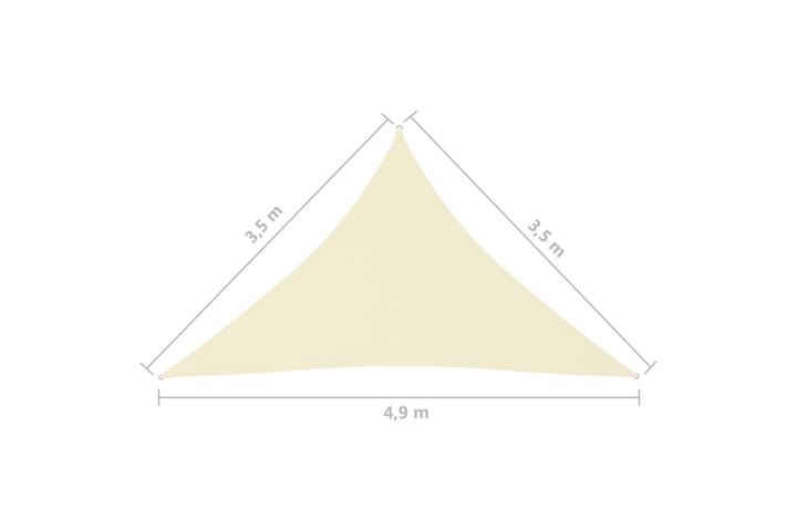Aurinkopurje Oxford-kangas kolmio 3,5x3,5x4,9 m kerma - Kerma - Aurinkopurje