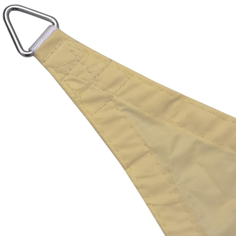 Aurinkopurje Oxford-kangas kolmio 3,6x3,6x3,6 m Beige - Beige - Puutarhakalusteet - Aurinkosuoja - Aurinkopurje