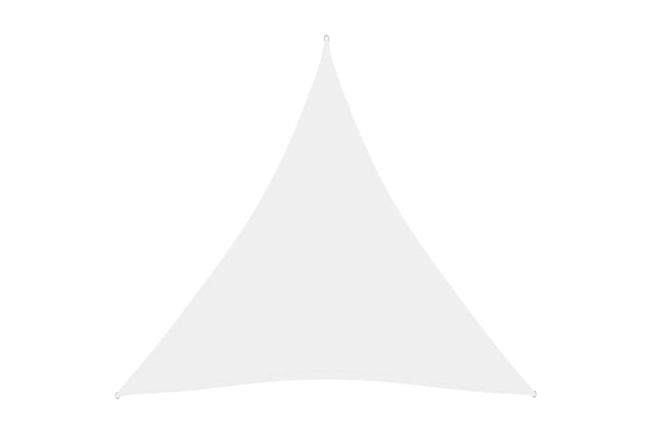 Aurinkopurje Oxford-kangas kolmio 3,6x3,6x3,6 m valkoinen - Valkoinen - Aurinkopurje