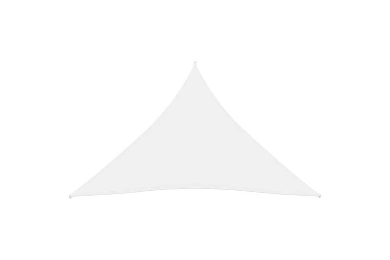 Aurinkopurje Oxford-kangas kolmio 3,6x3,6x3,6 m valkoinen - Valkoinen - Puutarhakalusteet - Aurinkosuoja - Aurinkopurje