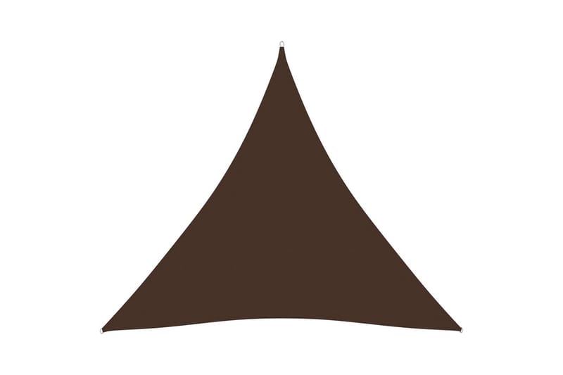 Aurinkopurje Oxford-kangas kolmio 4,5x4,5x4,5 m ruskea - Ruskea - Puutarhakalusteet - Aurinkosuoja - Aurinkopurje