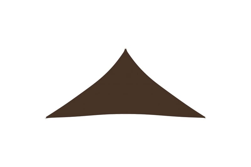 Aurinkopurje Oxford-kangas kolmio 5x5x5 m ruskea - Ruskea - Puutarhakalusteet - Aurinkosuoja - Aurinkopurje