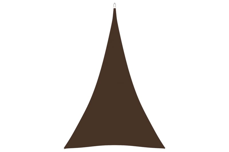 Aurinkopurje Oxford-kangas kolmio 5x6x6 m ruskea - Ruskea - Puutarhakalusteet - Aurinkosuoja - Aurinkopurje