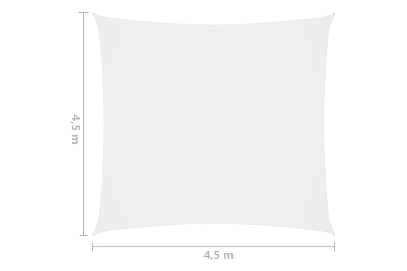 Aurinkopurje Oxford-kangas neliö 4,5x4,5 m valkoinen - Puutarhakalusteet - Aurinkosuoja - Aurinkopurje