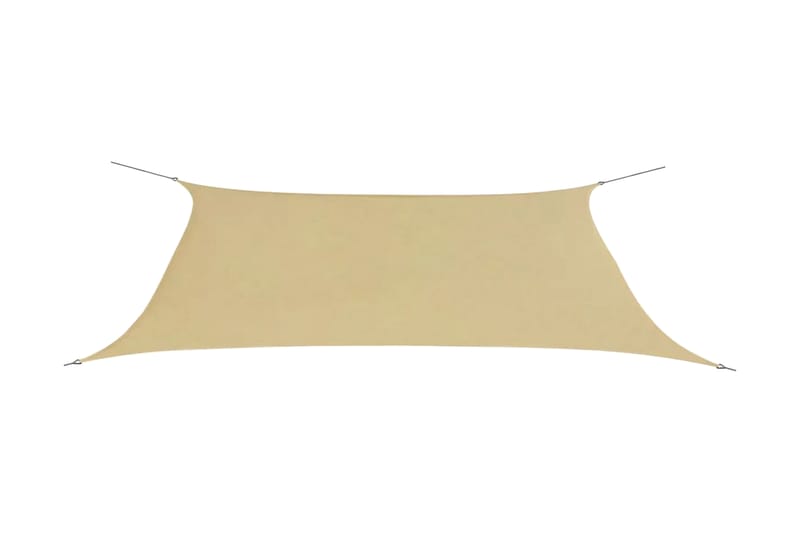 Aurinkopurje Oxford-kangas suorakaide 4x6 m Beige - Beige - Puutarhakalusteet - Aurinkosuoja - Aurinkopurje