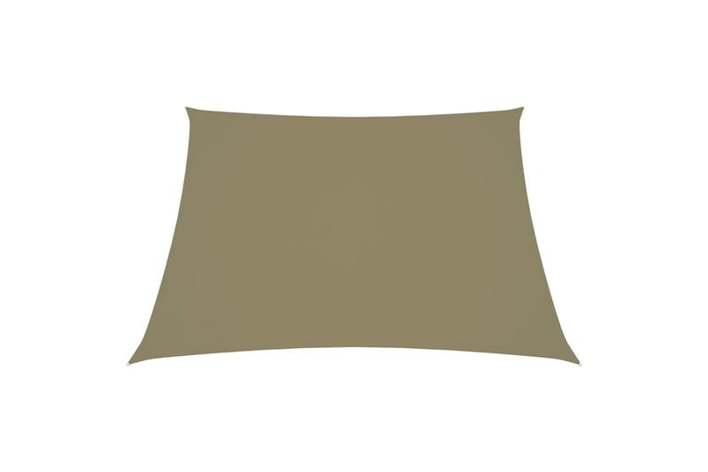 Aurinkopurje Oxford-kangas puolisuunnikas 3/4x3 m beige - Puutarhakalusteet - Aurinkosuoja - Aurinkopurje