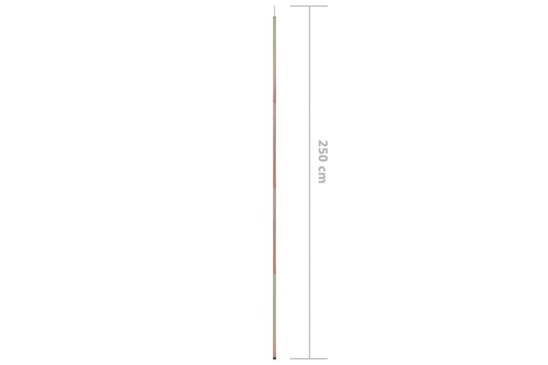 Aurinkopurjeen tangot 2 kpl 250 cm galvanoitu teräs - Puutarhakalusteet - Aurinkosuoja - Aurinkopurje