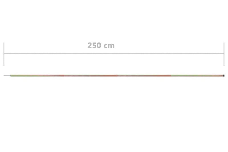 Aurinkopurjeen tanko 250 cm galvanoitu teräs - Puutarhakalusteet - Aurinkosuoja - Aurinkopurje