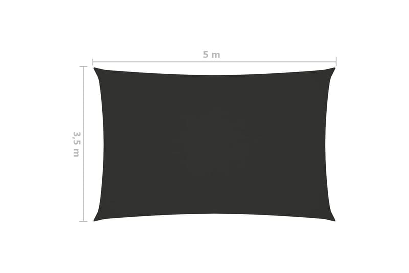 Aurinkovarjo Purje Oxford Kangas Suorakaide 3,5x5 m - Puutarhakalusteet - Aurinkosuoja - Aurinkopurje