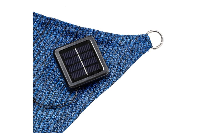 HI Aurinkopurje 100 LED-valolla sininen 2x3 m - Sininen - Puutarhakalusteet - Aurinkosuoja - Aurinkopurje