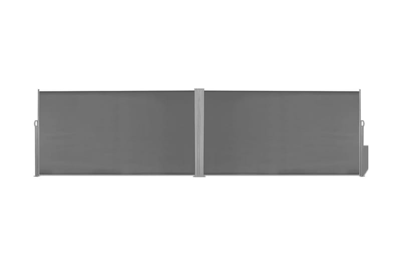 Sisäänvedettävä Sivumarkiisi 160x600 cm Harmaa - Harmaa - Puutarhakalusteet - Aurinkosuoja - Aurinkopurje