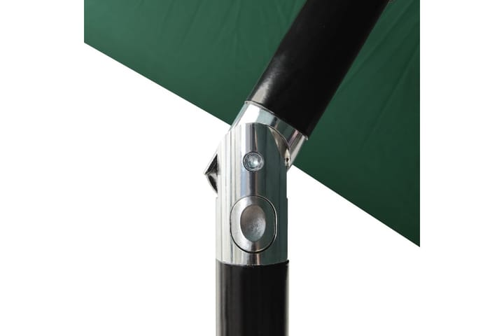 3-tasoinen aurinkovarjo alumiinitanko vihreä 2 m - Aurinkovarjo