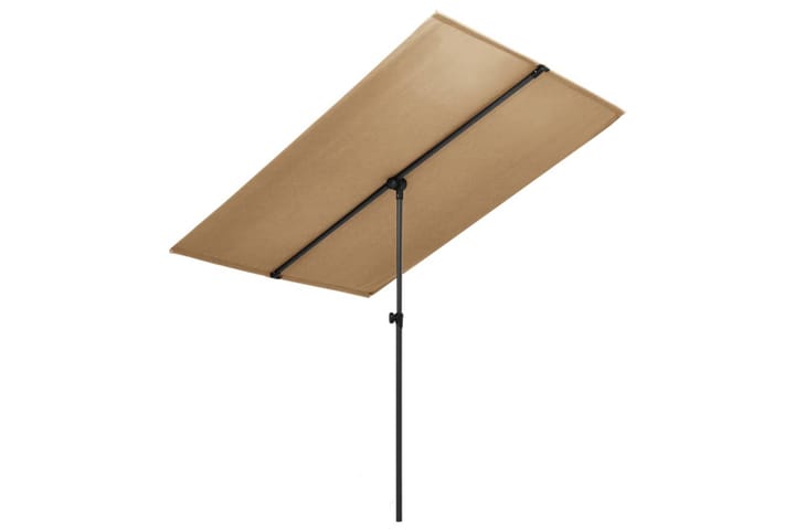 Aurinkovarjo alumiinitanko 2x1,5 m harmaanruskea - Ruskea - Aurinkovarjo
