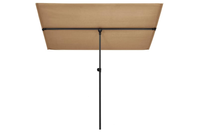 Aurinkovarjo alumiinitanko 180x130 cm harmaanruskea - Ruskea - Puutarhakalusteet - Aurinkosuoja - Aurinkovarjo