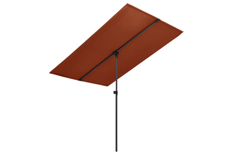 Aurinkovarjo alumiinitanko 180x130 cm terrakotta - Punainen - Puutarhakalusteet - Aurinkosuoja - Aurinkovarjo