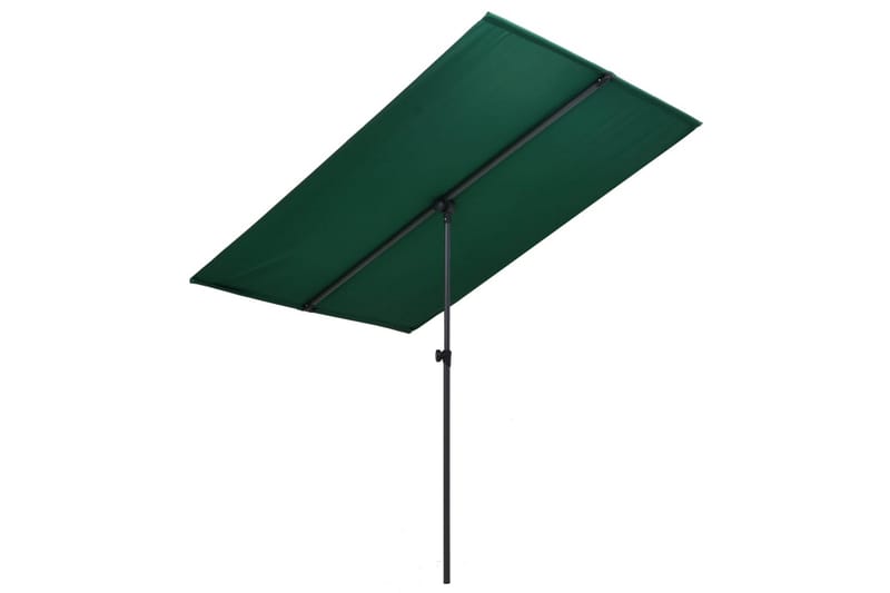 Aurinkovarjo alumiinitanko 180x130 cm vihreä - Vihreä - Puutarhakalusteet - Aurinkosuoja - Aurinkovarjo