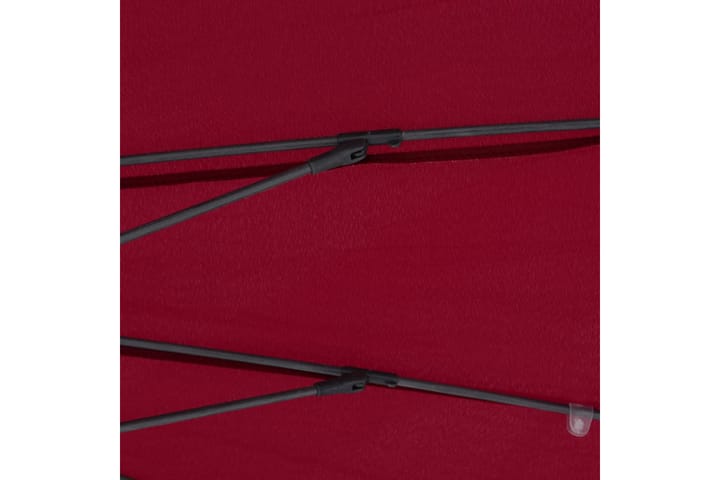 Aurinkovarjo alumiinitanko 270 cm viininpunainen - Punainen - Aurinkovarjo