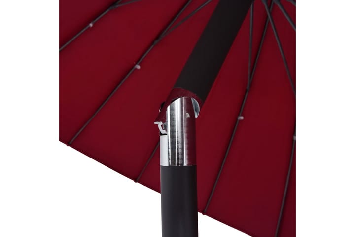 Aurinkovarjo alumiinitanko 270 cm viininpunainen - Punainen - Aurinkovarjo
