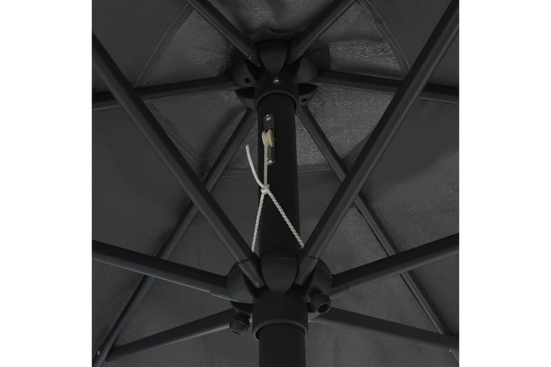 Aurinkovarjo alumiinitanko 270x246 cm antrasiitti - Antrasiitti - Puutarhakalusteet - Aurinkosuoja - Aurinkovarjo