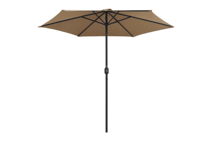 Aurinkovarjo alumiinitanko 270x246 cm harmaanruskea - Ruskea - Aurinkovarjo