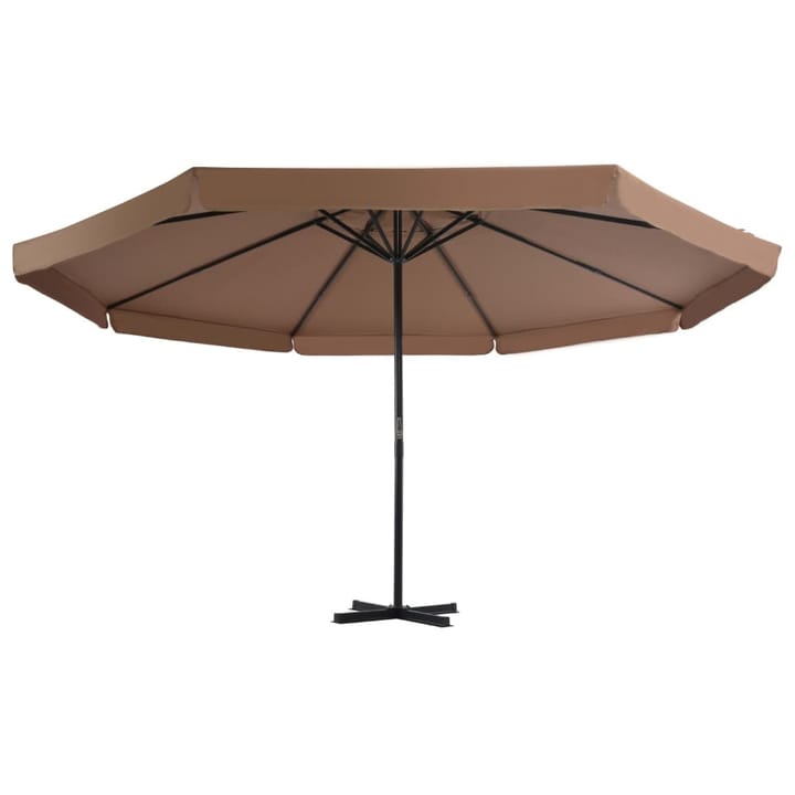 Aurinkovarjo alumiinitanko 500 cm harmaanruskea - Ruskea - Aurinkovarjo