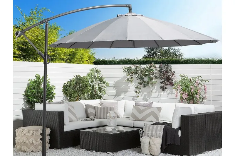 Aurinkovarjo Calabria II 235 cm - Puutarhakalusteet - Aurinkosuoja - Aurinkovarjo - Riippuva aurinkovarjo