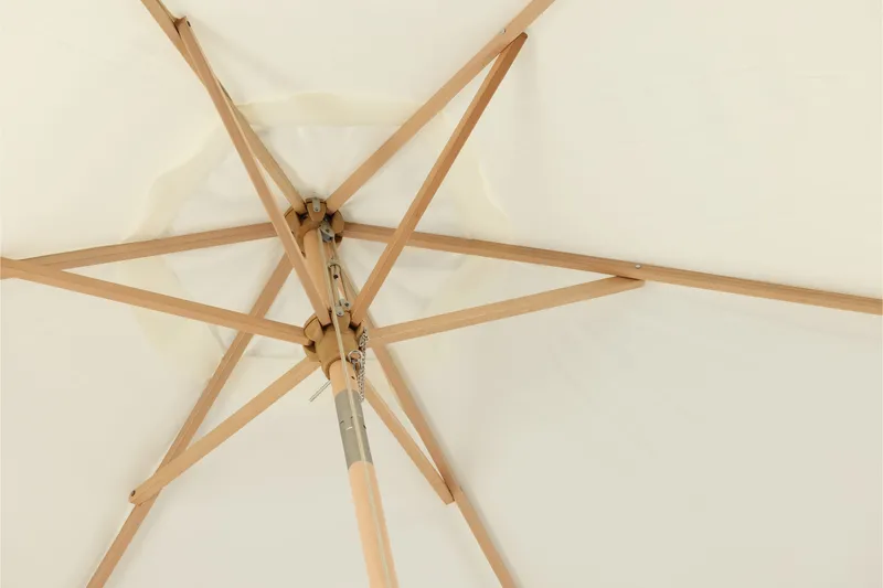 Aurinkovarjo Corypho 250 cm - Valkoinen - Puutarhakalusteet - Aurinkosuoja - Aurinkovarjo