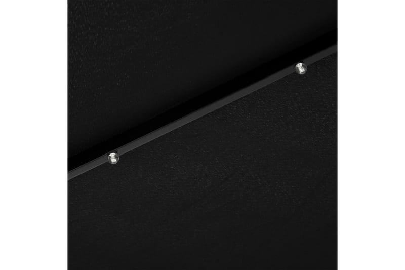 Aurinkovarjo LED-valot terästanko 300 cm musta - Musta - Puutarhakalusteet - Aurinkosuoja - Aurinkovarjo