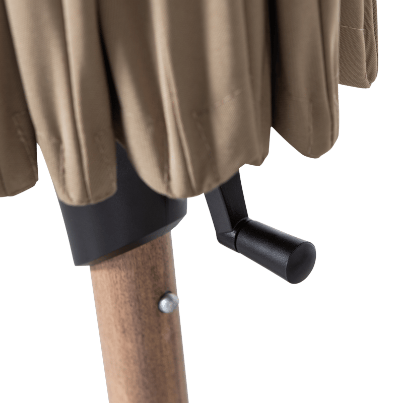 Aurinkovarjo Monica 280 cm ulkokäyttöön - Hiekka/Vihreä - Puutarhakalusteet - Aurinkosuoja - Aurinkovarjo - Aurinkovarjo bali