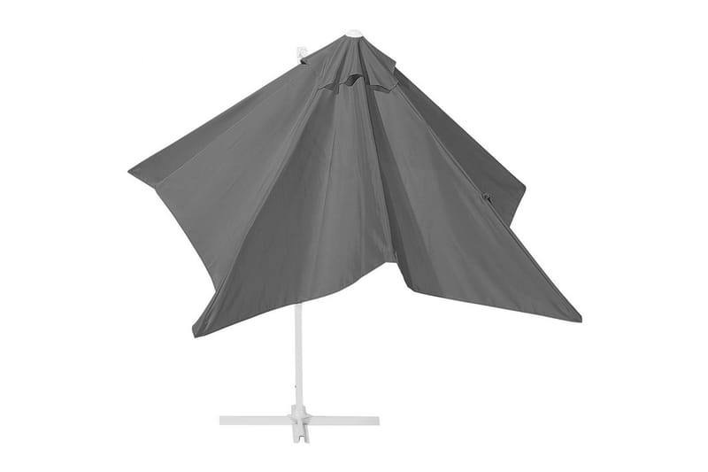 Aurinkovarjo Monza - Harmaa, valkoinen - Puutarhakalusteet - Aurinkosuoja - Aurinkovarjo - Riippuva aurinkovarjo