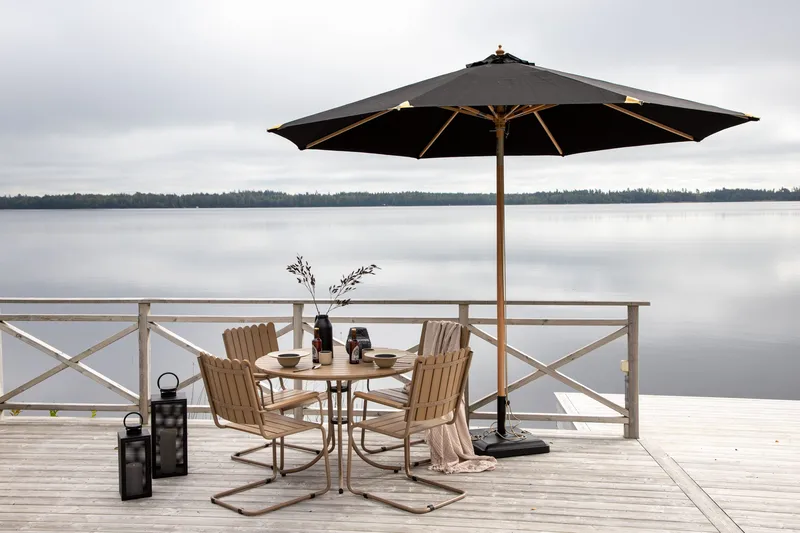 Aurinkovarjo Nypo 330 cm, Musta