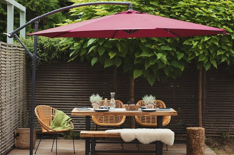 Aurinkovarjo Ravenna 240 cm - Puutarhakalusteet - Aurinkosuoja - Aurinkovarjo - Riippuva aurinkovarjo