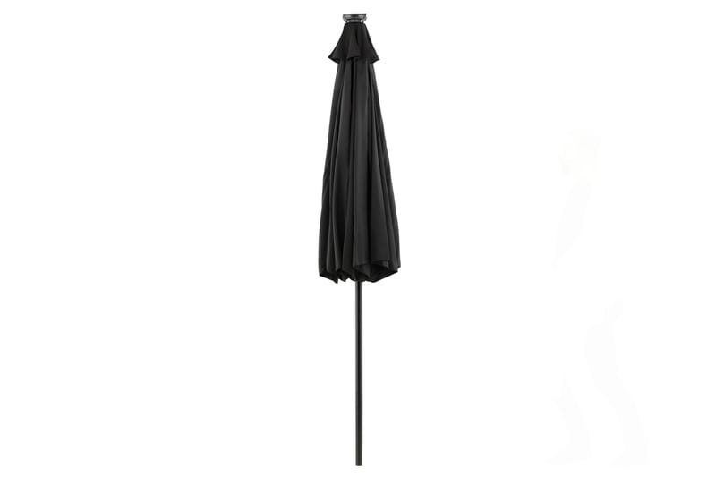 Aurinkovarjo Sabal 270 cm LEDillä, Musta