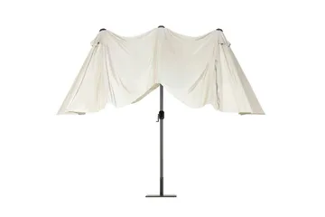 Aurinkovarjo Sibilla 247 cm - Beige - Puutarhakalusteet - Aurinkosuoja - Aurinkovarjo - Parvekevarjo