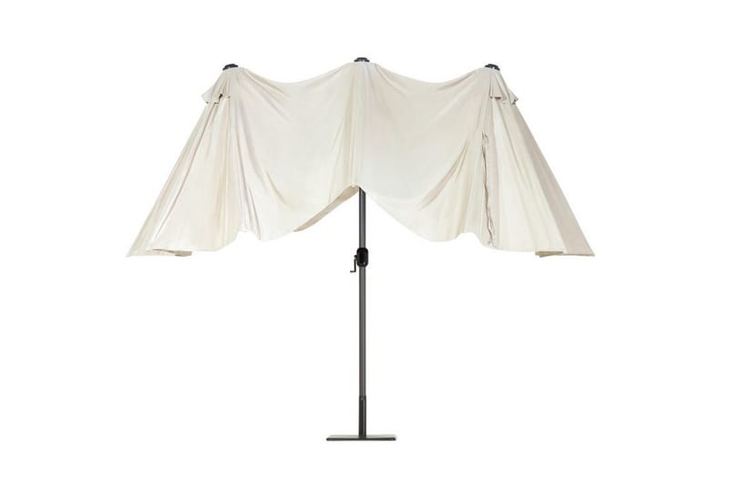 Aurinkovarjo Sibilla 247 cm - Beige - Puutarhakalusteet - Aurinkosuoja - Aurinkovarjo - Parvekevarjo