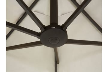 Aurinkovarjo Sibilla 247 cm - Beige - Puutarhakalusteet - Aurinkosuoja - Aurinkovarjo - Parvekevarjo