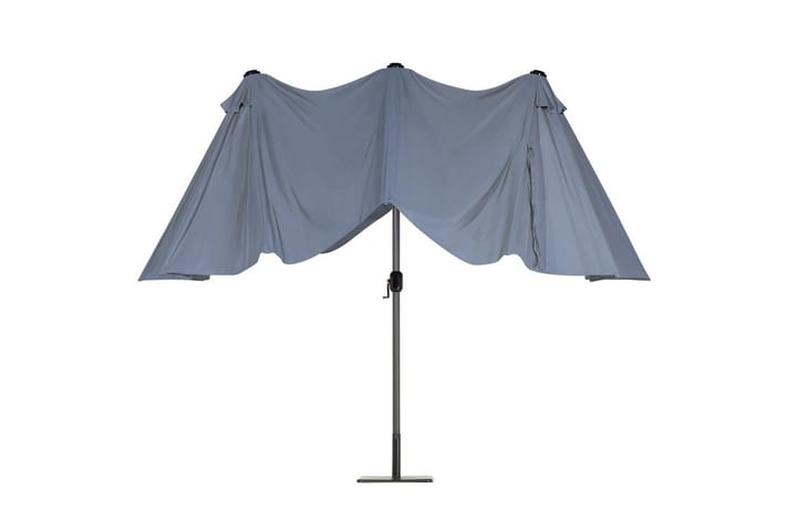 Aurinkovarjo Sibilla 247 cm - Harmaa - Aurinkovarjo
