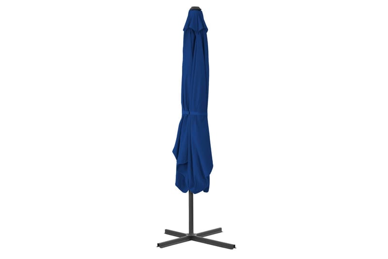 Aurinkovarjo terästangolla sininen 250x250x230 cm - Sininen - Puutarhakalusteet - Aurinkosuoja - Aurinkovarjo