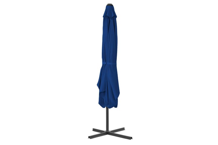 Aurinkovarjo terästangolla sininen 250x250x230 cm - Sininen - Aurinkovarjo