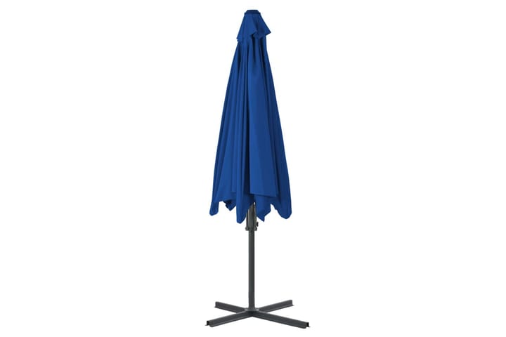 Aurinkovarjo terästangolla sininen 300x230 cm - Aurinkovarjo