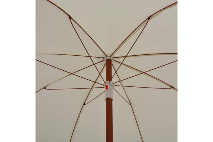 Aurinkovarjo terästanko 180 cm hiekka - Aurinkovarjo