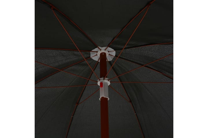 Aurinkovarjo terästanko 240 cm antrasiitti - Aurinkovarjo