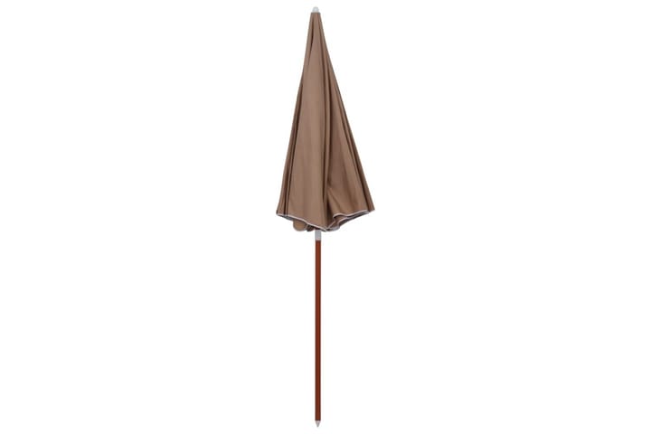 Aurinkovarjo terästanko 240 cm ruskeanharmaa - Ruskea - Aurinkovarjo